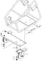 KÄRCHER Professional Ersatzteile Hochdruckreiniger Kaltwasser ABS Zweistrahlrohrbetrieb 2.851-122.0 ABS Lenkrolle
