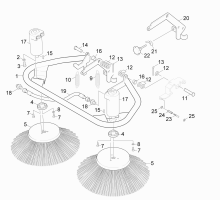 KÄRCHER Professional Ersatzteile Kehrmaschinen ABS Arbeitsbeleuchtung  ABS Seitenbesen 2.640-551.0