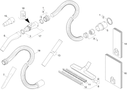 KÄRCHER Professional Ersatzteile Sauger HWS 15-L 1.510-123.0 Zubehoer
