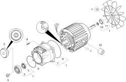 KÄRCHER Professional Ersatzteile Hochdruckreiniger Heisswasser HDS 5/11 U   EU 1.064-001.0 Motor