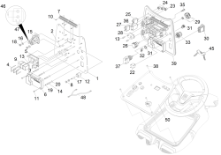 KÄRCHER Professional Ersatzteile Bodenreiniger BR 55/40 RS Bp 1.006-132.0 Instrumententafel