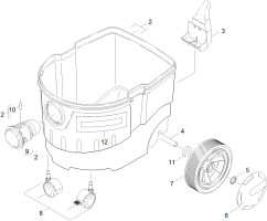 KÄRCHER Professional Ersatzteile Sauger VCE 35 L AC EU 1.184-881.0 Behaelter Einzelteile