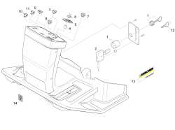 KÄRCHER Professional Ersatzteile Kehrmaschinen KM 120/150 R D  Cockpit 1.511-108.0