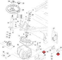 KÄRCHER Professional Ersatzteile Kehrmaschinen KM 100/100 R Bp Pack Lenkung 9.398-914.0