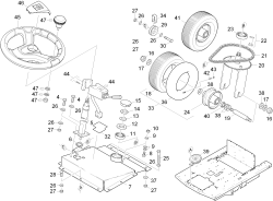 KÄRCHER Professional Ersatzteile Kehrmaschinen KMR 1250 D KAT  Einbau Lenkung 1.091-135.0