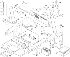 KÄRCHER Professional Ersatzteile Kehrmaschinen KMR 1250 BAT PACK Einzelteile hinten 1.091-112.0