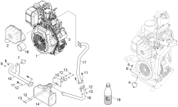 KÄRCHER Professional Ersatzteile Kehrmaschinen KM 120/150 R D  Motor Diesel  Yanmar L100 1.511-108.0