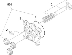 KÄRCHER Ersatzteile Hochdruckreiniger K 5.700 T300 *EU 1.181-301.0-A Geradschubfuehrung