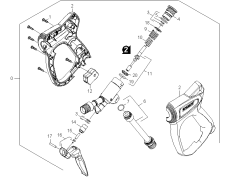 KÄRCHER Professional Ersatzteile Hochdruckreiniger Kaltwasser HD 25/15-4 CAGE PLUSEU-I 1.367-121.0 Handspritzpistole