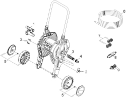 KÄRCHER Ersatzteile Bewässerungssystem Schlauchwagen HT 3.400 2.645-180.0 Einzelteile
