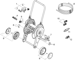 KÄRCHER Ersatzteile Bewässerungssystem Schlauchwagen HT 4.520 Kit 5/8 2.645-169.0 Einzelteile