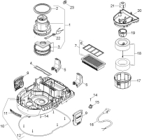 KÄRCHER Ersatzteile Nasstrockensauger WD 7.300 *EU II 1.347-560.0 Saugturbine