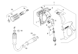 KÄRCHER Professional Ersatzteile Hochdruckreiniger Kaltwasser HD 7/18  -4M  EU-I 1.524-200.0 Handspritzpistole