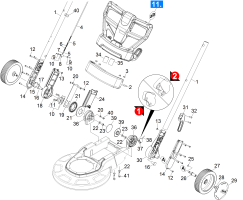 KÄRCHER Professional Ersatzteile Bodenreiniger BDS 51/180 C Adv EU 1.291-227.0 Griff Verstellung