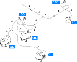 KÄRCHER Professional Ersatzteile Kehrmaschinen KM 90/60 R G Adv CARB  Pneumatikschema 1.047-305.0