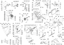 KÄRCHER Professional Ersatzteile Kehrmaschinen KM 150/500 R D 4W  Hydraulik-Schema 1.186-126.0