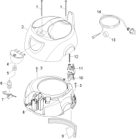 KÄRCHER Professional Ersatzteile Sauger T 14/1 Classic EU 1.527-130.0 Haube