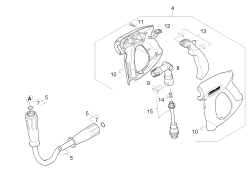 KÄRCHER Professional Ersatzteile Hochdruckreiniger Heisswasser HDS 5.0/30 -4S Eb 1.071-608.0 Handspritzpistole