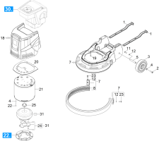 KÄRCHER Professional Ersatzteile Bodenreiniger BDS 33/180 C Adv 1.291-220.0 Buerstenkopf