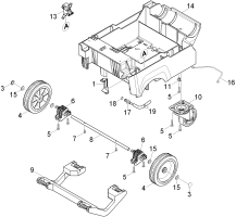 KÄRCHER Professional Ersatzteile Bodenreiniger B 40 1.533-210.2 Rahmen