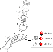 KÄRCHER Professional Ersatzteile Bodenreiniger B 40 1.533-210.2 Saugturbine