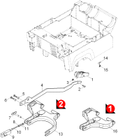 KÄRCHER Professional Ersatzteile Bodenreiniger B 40 1.533-210.2 Aufhaengung Bodenkopf