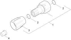 KÄRCHER Professional Ersatzteile Hochdruckreiniger Kaltwasser HD 605  EU 1.118-850.0 Schraubstutzen