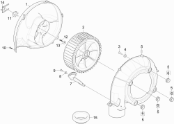 KÄRCHER Professional Ersatzteile Hochdruckreiniger Heisswasser HD 713 MONOCHROM 1.174-230.0 Geblaese