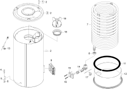 KÄRCHER Professional Ersatzteile Hochdruckreiniger Heisswasser HDS 9/17-4 C Basic EU 1.174-216.0 Aussenmantel und Heizschlange