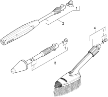 KÄRCHER Ersatzteile Hochdruckreiniger K 4.200 *EU 1.637-400.0-B Strahlrohr