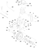 KÄRCHER Professional Ersatzteile Sauger CV 60/2 RS Bp Pack 1.011-028.0 Antrieb