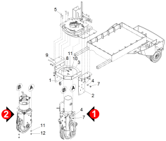 KÄRCHER Professional Ersatzteile Sauger CV 60/2 RS Bp Pack 1.011-028.0 Halterung Antrieb