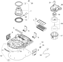 KÄRCHER Ersatzteile Nasstrockensauger WD 7.800 Ecologic *EU-II 1.347-540.0 Saugturbine