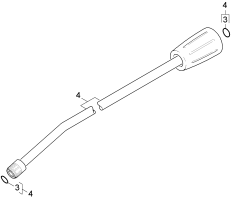 KÄRCHER Professional Ersatzteile Hochdruckreiniger Heisswasser HDS 1.7/12 U Ed 1.064-009.0 Strahlrohr