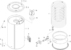 KÄRCHER Professional Ersatzteile Hochdruckreiniger Heisswasser HDS 9/17-4CX EU-I 1.174-222.0 Aussenmantel und Heizschlange