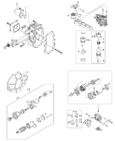 KÄRCHER Professional Ersatzteile Kehrmaschinen KM 170/600 R D  Motor Anbauteile _2 1.186-127.0