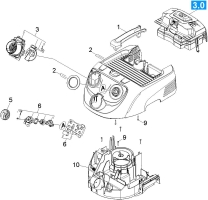 KÄRCHER Ersatzteile Nasstrockensauger WD 7.300 *EU II 1.347-560.0 Haube