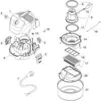 KÄRCHER Ersatzteile Trockensauger AD 3 *EU-II 1.629-667.0 Geraet Einzelteile