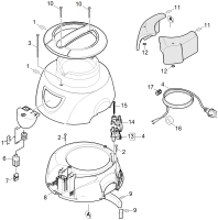 KÄRCHER Professional Ersatzteile Sauger T 10/1 Adv EU 1.527-126.0 Gehaeuse