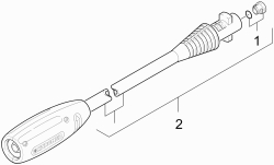 KÄRCHER Ersatzteile Hochdruckreiniger ETL K2 Basic *EU (CORE) (5.972-077.0) 1.673-153.0-AB Vario-Power-Strahlrohr K2