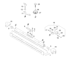 KÄRCHER Professional Ersatzteile Bodenreiniger B 95 RS BP Pack 1.006-121.0 Saugbalken gerade 850mm