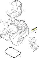 KÄRCHER Professional Ersatzteile Kehrmaschinen KM 90/60 RBP ADV. WET BATTERY W/1SB Haube Batterie 9.841-246.0