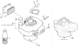 KÄRCHER Professional Ersatzteile Kehrmaschinen KM 80 W G 0 Einzelteile Motor