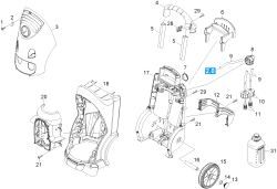 KÄRCHER Professional Ersatzteile Hochdruckreiniger Kaltwasser HD 6/16-4 M Plus EU 1.524-903.0 Gehaeuse