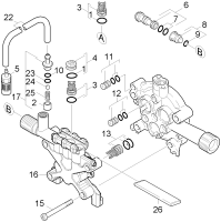 KÄRCHER Professional Ersatzteile Hochdruckreiniger Kaltwasser HD 605 Classic EU 1.118-865.0 Ventile