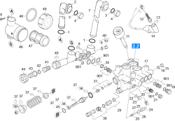 KÄRCHER Professional Ersatzteile Hochdruckreiniger Kaltwasser HD 9/20-4 M EU-I 1.524-400.0 Zylinderkopf