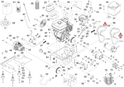KÄRCHER Professional Ersatzteile Kehrmaschinen KM 105 0 ETL Antrieb Benzin KM 105/1xx