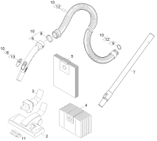 KÄRCHER Professional Ersatzteile Sauger T 12/1 EU 1.355-130.0 Zubehoer