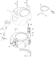 KÄRCHER Professional Ersatzteile Sauger T 7/1 EU 1.527-144.0 Gehaeuse