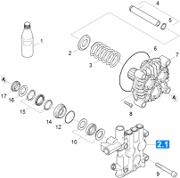 KÄRCHER Professional Ersatzteile Hochdruckreiniger Heisswasser HDS-E 3.3/25-4 M Ec 24KW 1.030-902.0 Kolben